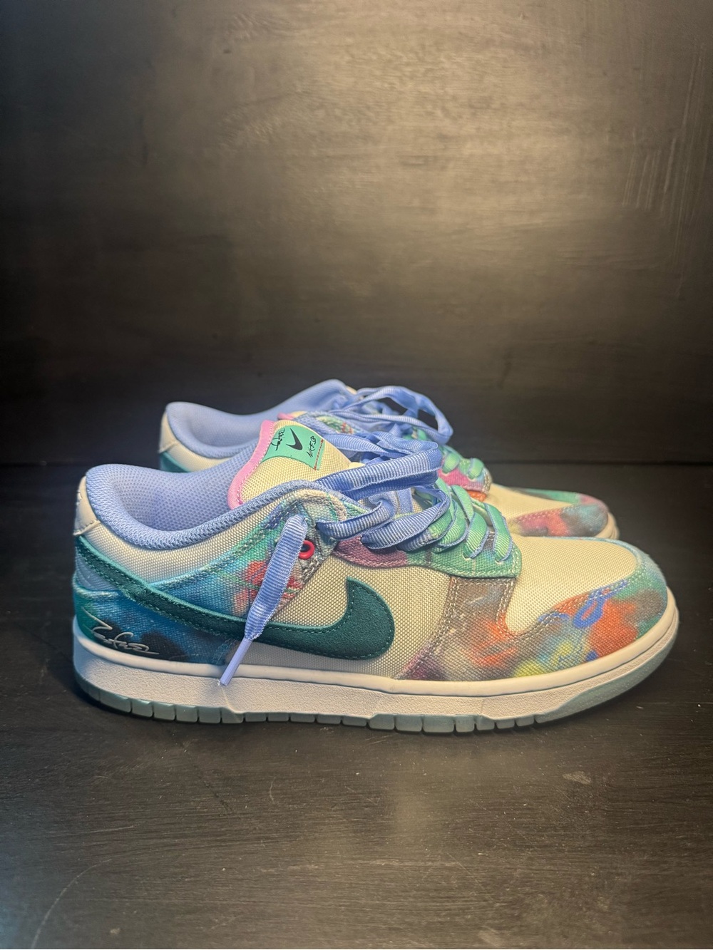 Nike Men's Low-Top Sneakers - Teal, Lavender & Multicolor